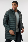 Купить Куртка мужская демисезонная удлиненная цвета хаки 7704Kh, фото 15