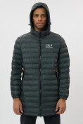 Купить Куртка мужская демисезонная удлиненная цвета хаки 7704Kh, фото 2