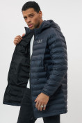 Купить Куртка мужская демисезонная удлиненная темно-синего цвета 7704TS, фото 11