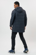 Купить Куртка мужская демисезонная удлиненная темно-синего цвета 7704TS, фото 4