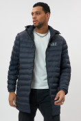 Купить Куртка мужская демисезонная удлиненная темно-синего цвета 7704TS, фото 7