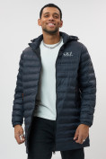 Купить Куртка мужская демисезонная удлиненная темно-синего цвета 7704TS, фото 8