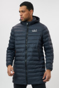 Купить Куртка мужская демисезонная удлиненная темно-синего цвета 7704TS, фото 2