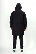 Купить Парка мужская зимняя с мехом черного цвета 7707Ch, фото 18