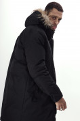 Купить Парка мужская зимняя с мехом черного цвета 7707Ch, фото 25