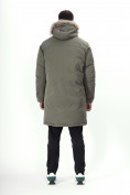 Купить Парка мужская зимняя с мехом цвета хаки 7707Kh, фото 6