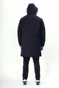 Купить Парка мужская зимняя с мехом темно-синего цвета 7707TS, фото 20