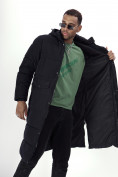 Купить Куртка удлинённая мужская зимняя черного цвета 7708Ch, фото 25