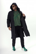 Купить Куртка удлинённая мужская зимняя черного цвета 7708Ch, фото 27