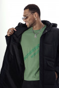 Купить Куртка удлинённая мужская зимняя черного цвета 7708Ch, фото 28
