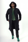 Купить Куртка удлинённая мужская зимняя черного цвета 7708Ch, фото 7