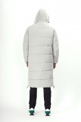 Купить Куртка удлинённая мужская зимняя светло-серого цвета 7708SS, фото 17