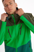 Купить Ветровка мужская зеленого цвета 776Z, фото 8