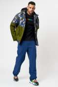 Купить Спортивная куртка мужская зимняя цвета хаки 78015Kh, фото 10