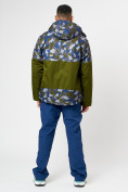 Купить Спортивная куртка мужская зимняя цвета хаки 78015Kh, фото 11