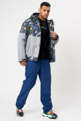 Купить Спортивная куртка мужская зимняя серого цвета 78015Sr, фото 10