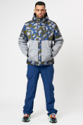 Купить Спортивная куртка мужская зимняя серого цвета 78015Sr, фото 15