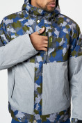 Купить Спортивная куртка мужская зимняя серого цвета 78015Sr, фото 5