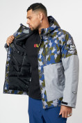 Купить Спортивная куртка мужская зимняя серого цвета 78015Sr, фото 6