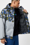 Купить Спортивная куртка мужская зимняя серого цвета 78015Sr, фото 7