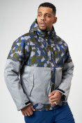 Купить Спортивная куртка мужская зимняя серого цвета 78015Sr, фото 2