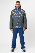 Купить Спортивная куртка мужская зимняя темно-серого цвета 78015TC, фото 12