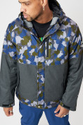 Купить Спортивная куртка мужская зимняя темно-серого цвета 78015TC, фото 2