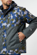 Купить Спортивная куртка мужская зимняя темно-серого цвета 78015TC, фото 4