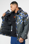 Купить Спортивная куртка мужская зимняя темно-серого цвета 78015TC, фото 5