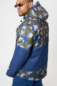Купить Спортивная куртка мужская зимняя темно-синего цвета 78015TS, фото 4