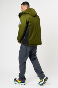Купить Спортивная куртка мужская зимняя цвета хаки 78016Kh, фото 10