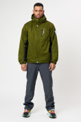 Купить Спортивная куртка мужская зимняя цвета хаки 78016Kh, фото 12