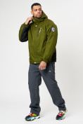 Купить Спортивная куртка мужская зимняя цвета хаки 78016Kh, фото 13