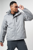 Купить Спортивная куртка мужская зимняя светло-серого цвета 78016SS