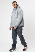 Купить Спортивная куртка мужская зимняя светло-серого цвета 78016SS, фото 12