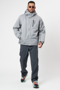 Купить Спортивная куртка мужская зимняя светло-серого цвета 78016SS, фото 14
