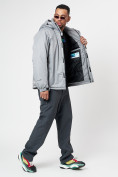Купить Спортивная куртка мужская зимняя светло-серого цвета 78016SS, фото 17