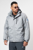 Купить Спортивная куртка мужская зимняя светло-серого цвета 78016SS, фото 2