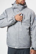 Купить Спортивная куртка мужская зимняя светло-серого цвета 78016SS, фото 5