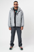 Купить Спортивная куртка мужская зимняя светло-серого цвета 78016SS, фото 8