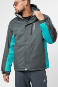 Купить Спортивная куртка мужская зимняя серого цвета 78016Sr, фото 2
