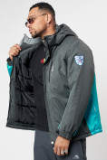 Купить Спортивная куртка мужская зимняя серого цвета 78016Sr, фото 6