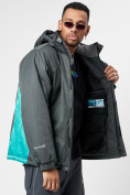 Купить Спортивная куртка мужская зимняя серого цвета 78016Sr, фото 7