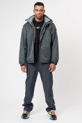 Купить Спортивная куртка мужская зимняя темно-серого цвета 78016TC, фото 8