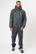Купить Спортивная куртка мужская зимняя темно-серого цвета 78016TC, фото 12