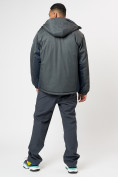 Купить Спортивная куртка мужская зимняя темно-серого цвета 78016TC, фото 15