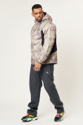 Купить Спортивная куртка мужская зимняя бежевого цвета 78018B, фото 16