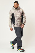 Купить Спортивная куртка мужская зимняя бежевого цвета 78018B, фото 17