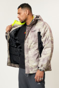 Купить Спортивная куртка мужская зимняя бежевого цвета 78018B, фото 7