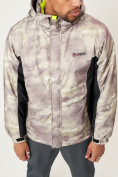 Купить Спортивная куртка мужская зимняя бежевого цвета 78018B, фото 9